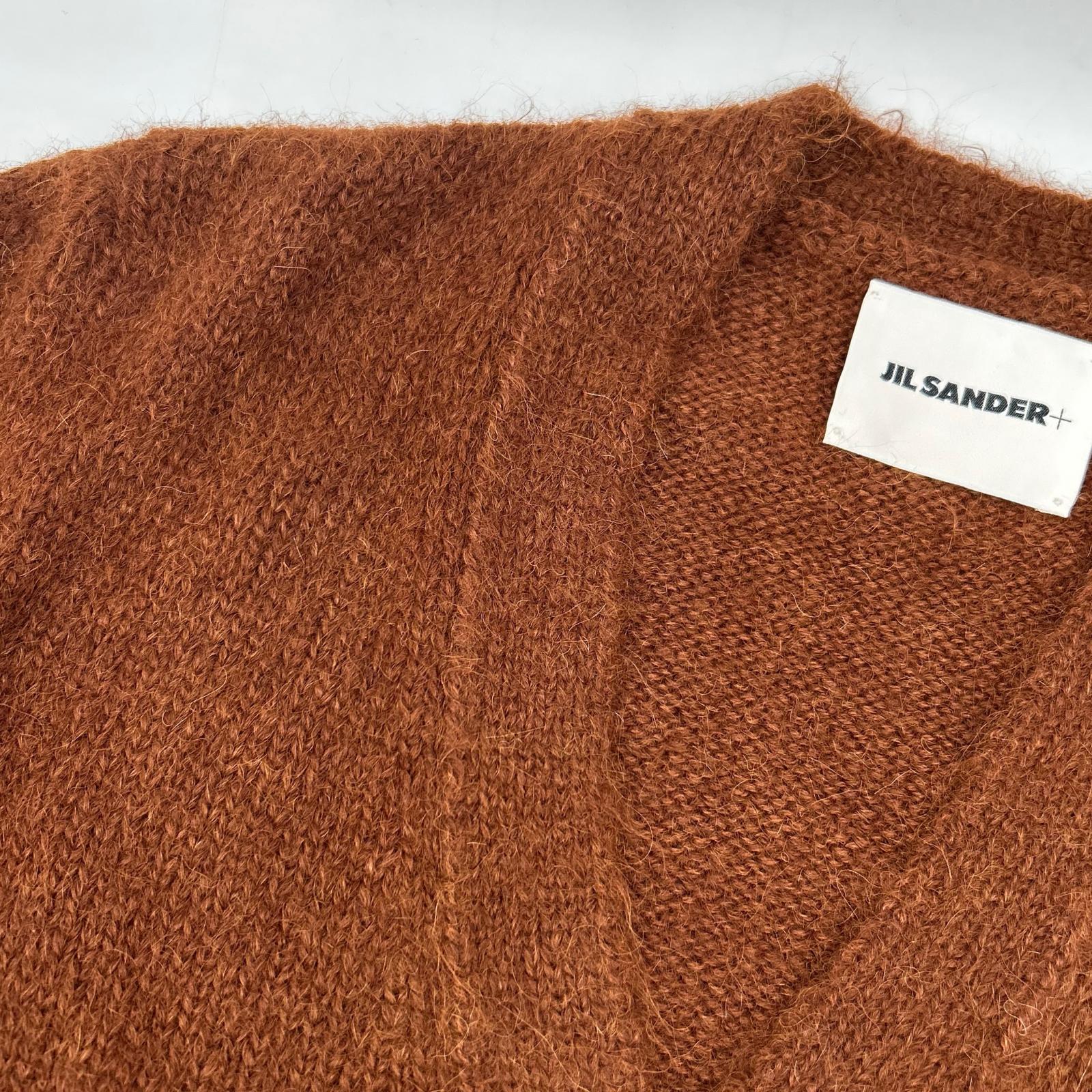 JIL SANDER+ ジルサンダープラス  J40GP0037 ﾌﾞﾗｳﾝ ｱﾙﾊﾟｶﾌﾞﾚﾝﾄﾞ ﾛﾝｸﾞｽﾘｰﾌﾞ Vﾈｯｸ ﾆｯﾄ ｶｰﾃﾞｨｶﾞﾝ 34 J40GP0037 ﾌﾞﾗｳﾝ ｱﾙﾊﾟｶﾌﾞﾚﾝﾄﾞ ﾛﾝｸﾞｽﾘｰﾌﾞ Vﾈｯｸ ﾆｯﾄ ｶｰﾃﾞｨｶﾞﾝ トップス