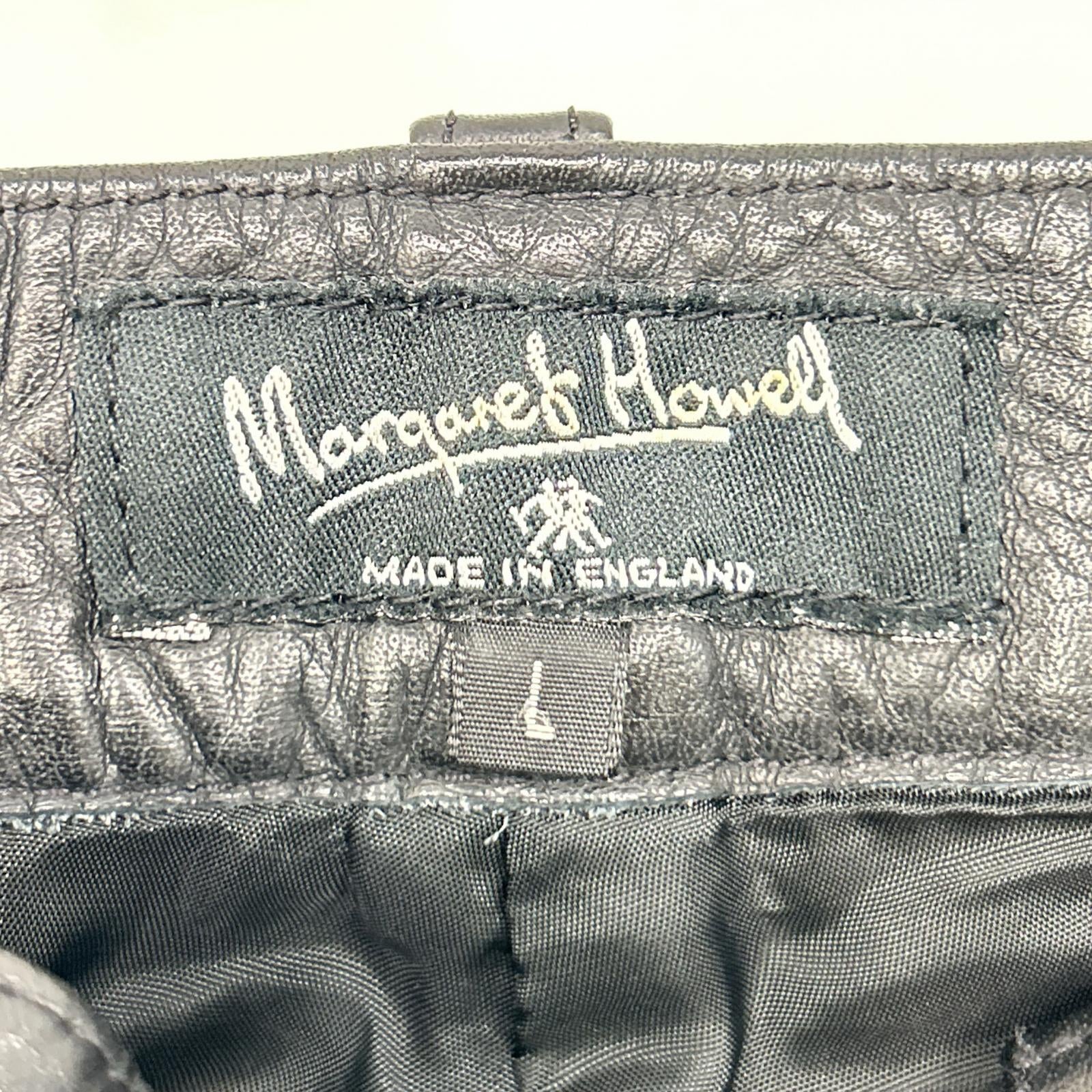 MARGARET HOWELL 玛格丽特·霍威尔 MH-307160 黑色 皮革 皮裤 下装 L 男士