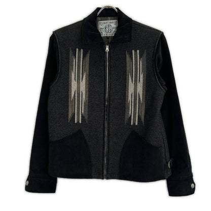 JELADO ジェラード 美品 CB71427 ｽﾓｰｸﾌﾞﾗｯｸ BASIC COLLECTION Sitting Bull/ｼｯﾃｨﾝｸﾞﾌﾞﾙ ﾁﾏﾖｼﾞｬｹｯﾄ ジャケット S