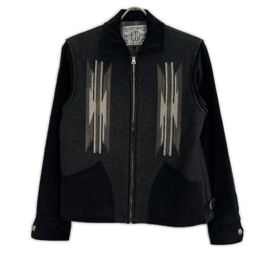 JELADO ジェラード 美品 CB71427 ｽﾓｰｸﾌﾞﾗｯｸ BASIC COLLECTION Sitting Bull/ｼｯﾃｨﾝｸﾞﾌﾞﾙ ﾁﾏﾖｼﾞｬｹｯﾄ ジャケット S