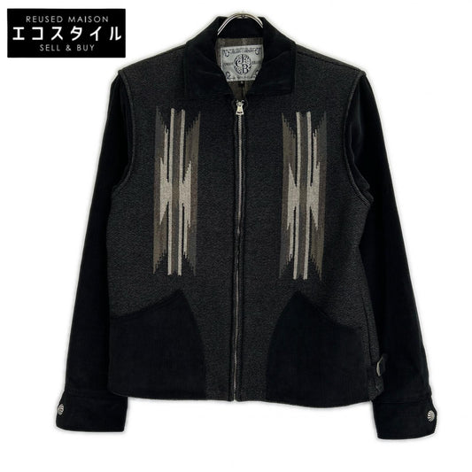 JELADO ジェラード 美品 CB71427 ｽﾓｰｸﾌﾞﾗｯｸ BASIC COLLECTION Sitting Bull/ｼｯﾃｨﾝｸﾞﾌﾞﾙ ﾁﾏﾖｼﾞｬｹｯﾄ ジャケット S