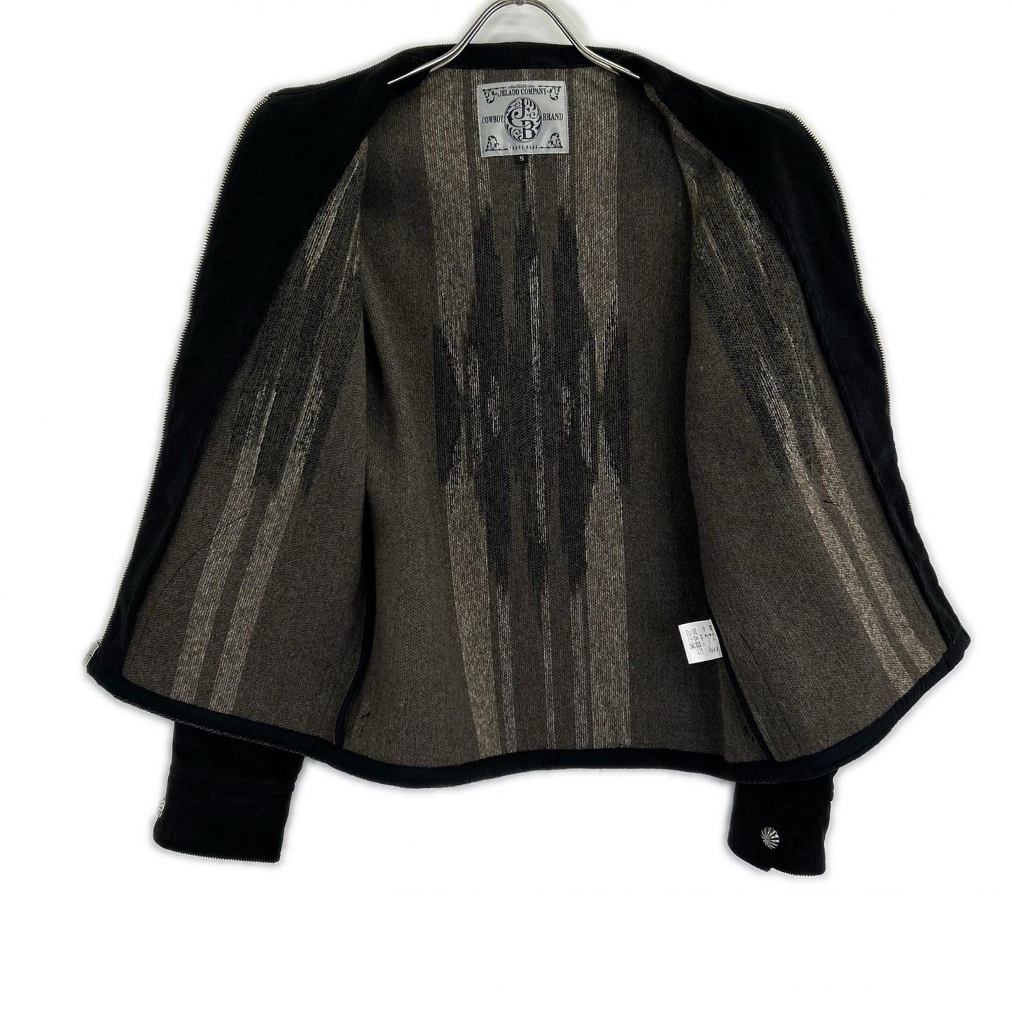 JELADO ジェラード 美品 CB71427 ｽﾓｰｸﾌﾞﾗｯｸ BASIC COLLECTION Sitting Bull/ｼｯﾃｨﾝｸﾞﾌﾞﾙ ﾁﾏﾖｼﾞｬｹｯﾄ ジャケット S