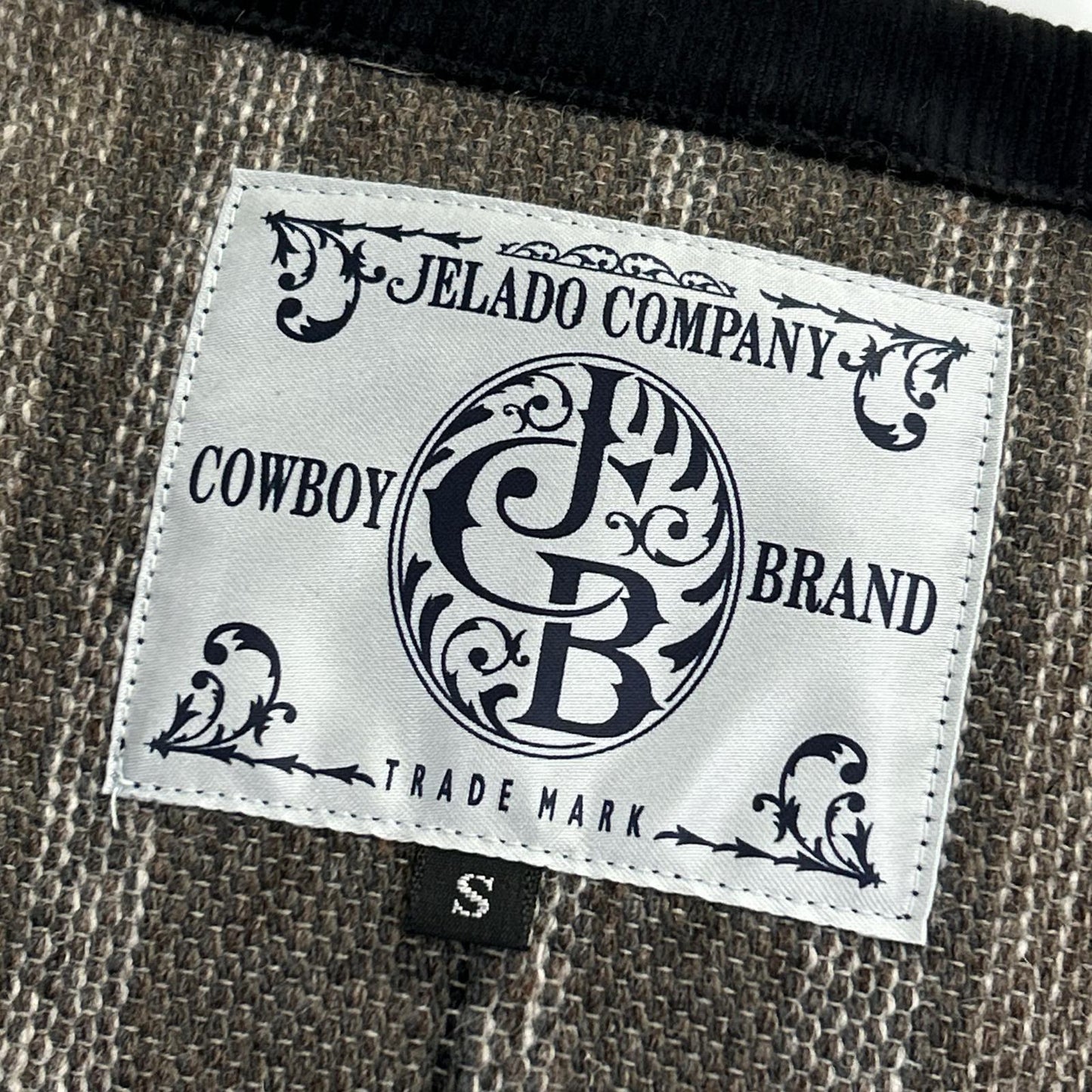 JELADO ジェラード 美品 CB71427 ｽﾓｰｸﾌﾞﾗｯｸ BASIC COLLECTION Sitting Bull/ｼｯﾃｨﾝｸﾞﾌﾞﾙ ﾁﾏﾖｼﾞｬｹｯﾄ ジャケット S