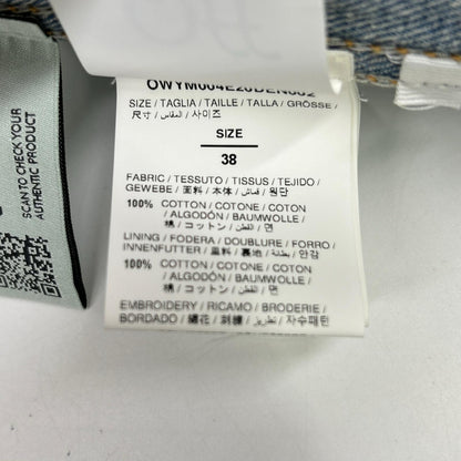 OFF-WHITE オフホワイト OWYM004E20DEN002 ライトブルー カットオフ ロングスリーブ デニムワンピース ワンピース