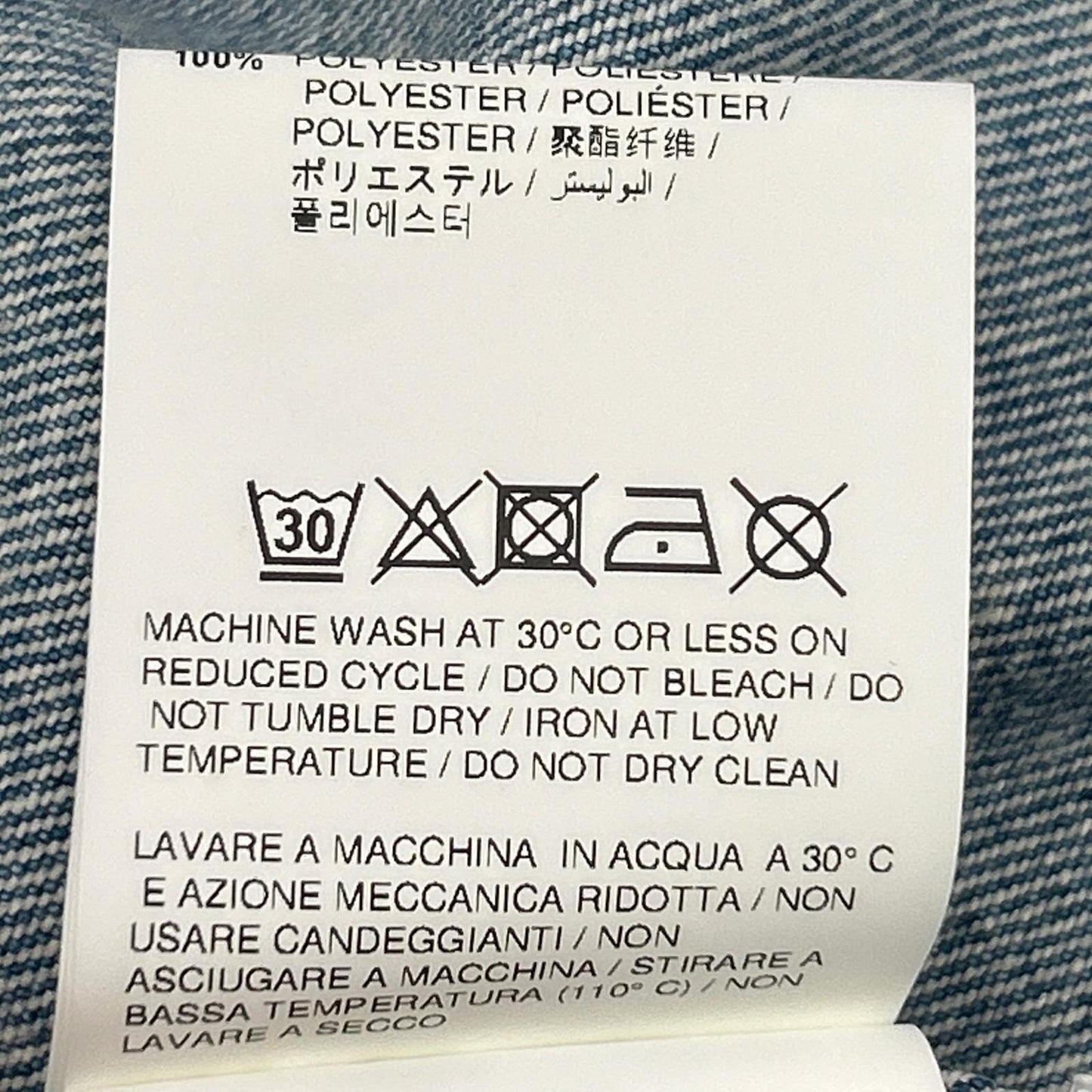 OFF-WHITE オフホワイト OWYM004E20DEN002 ライトブルー カットオフ ロングスリーブ デニムワンピース ワンピース