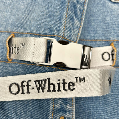 OFF-WHITE オフホワイト OWYM004E20DEN002 ライトブルー カットオフ ロングスリーブ デニムワンピース ワンピース