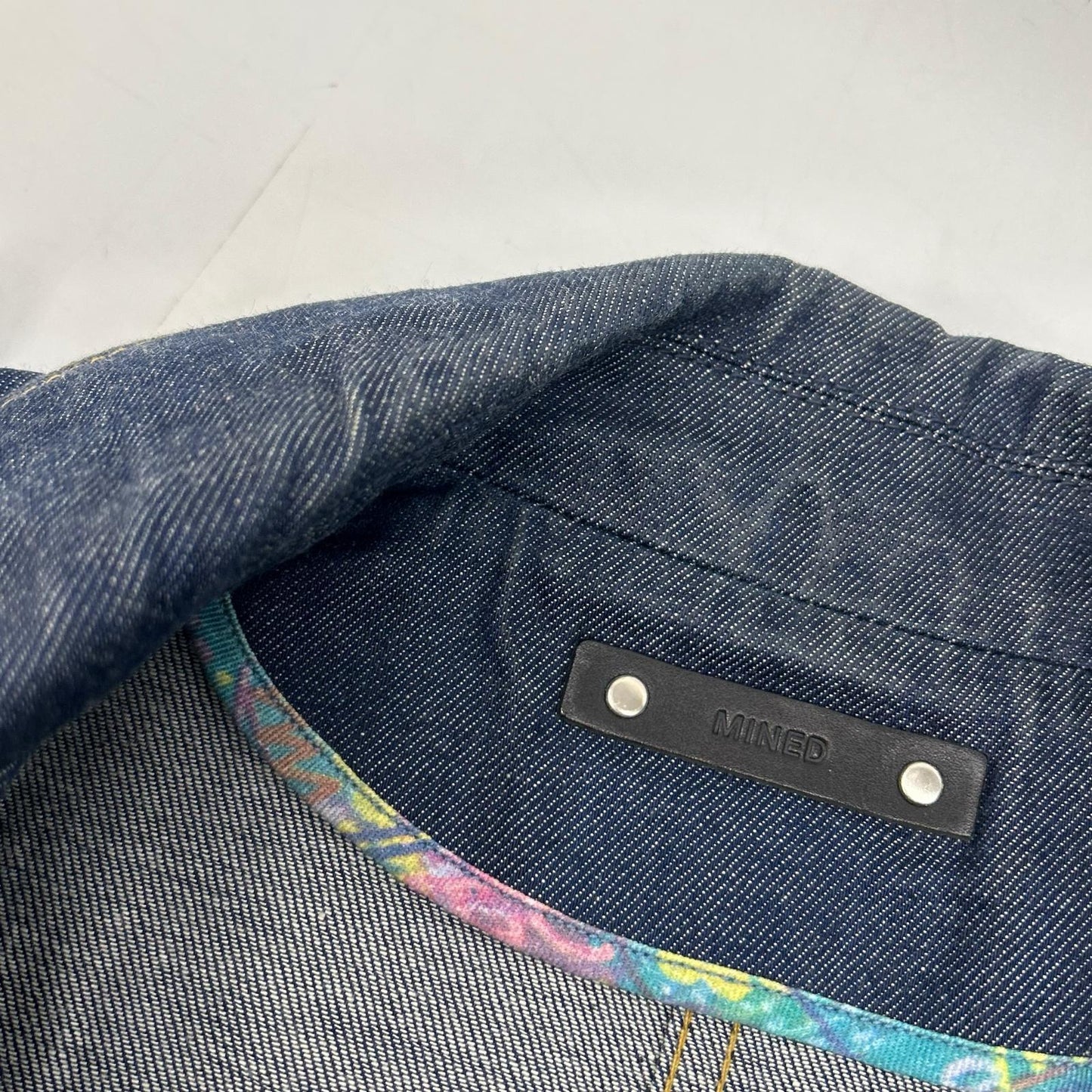 MINEDENIM Indigo Double Long Sleeve Denim Dress