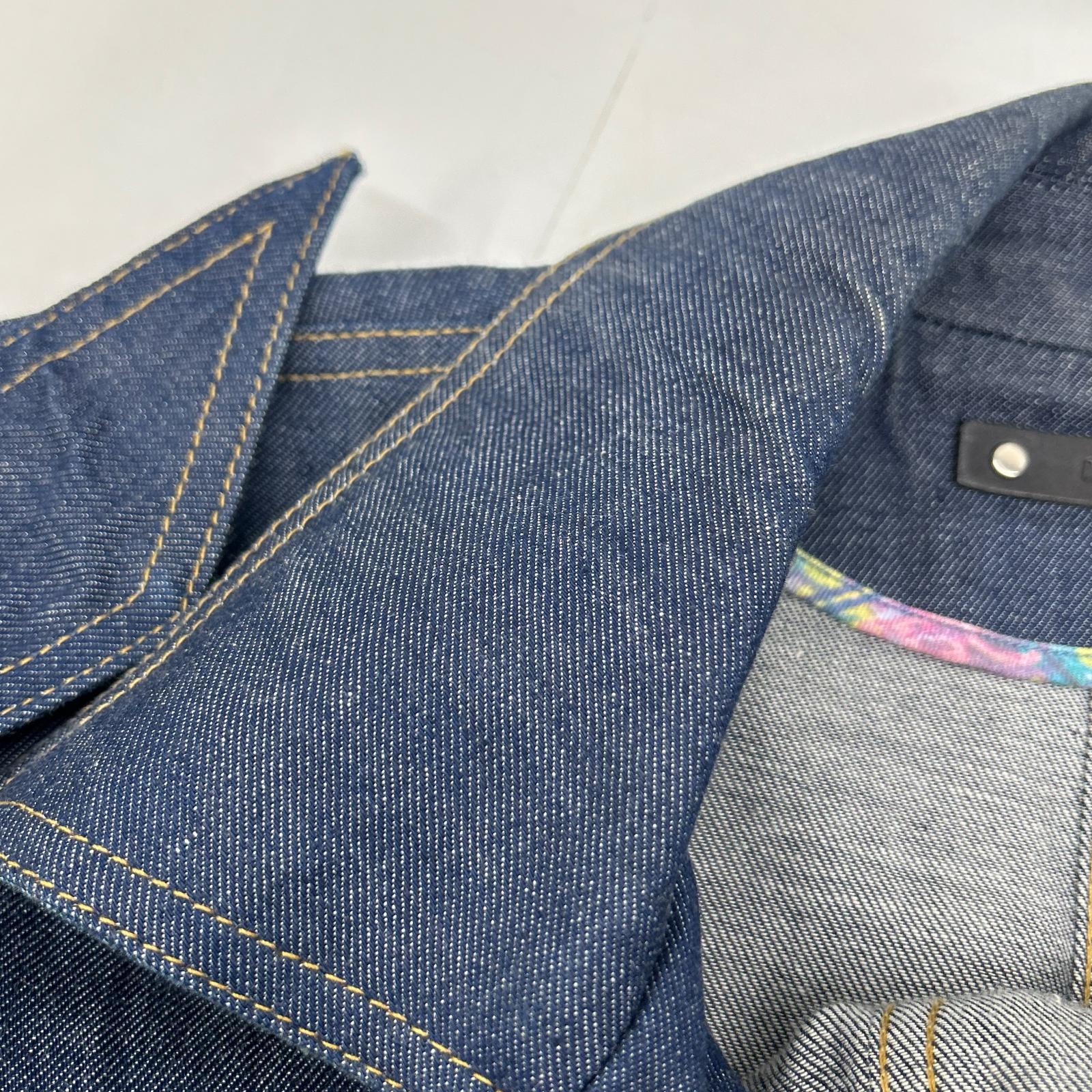MINEDENIM Indigo Double Long Sleeve Denim Dress
