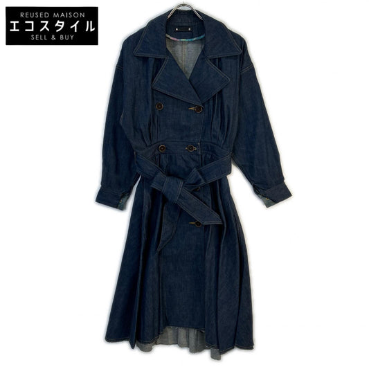 【SALE】 MINEDENIM マインデニム インディゴ ダブル ロングスリーブ デニムワンピース ワンピース