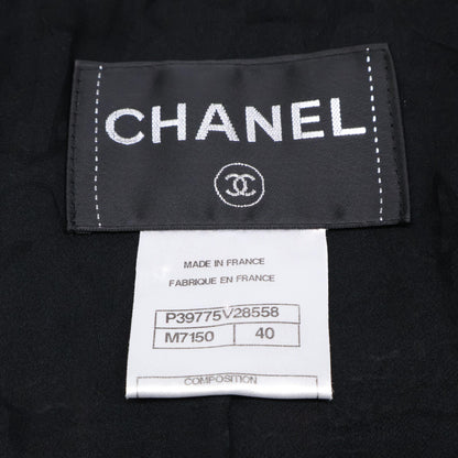 CHANEL 香奈儿 P39775V28558 拉链斜纹软呢流苏无领夹克