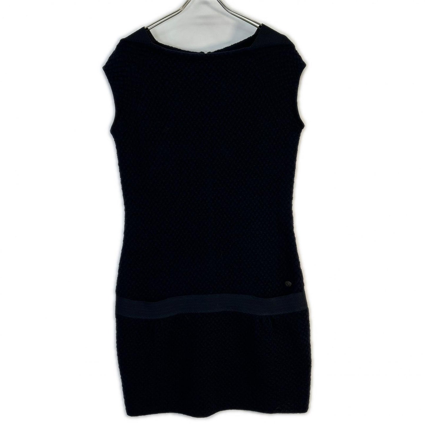 CHANEL Chanel [Domestic Authentic] P44557K04632 Coco Mark Waffle Sleeveless Dress
