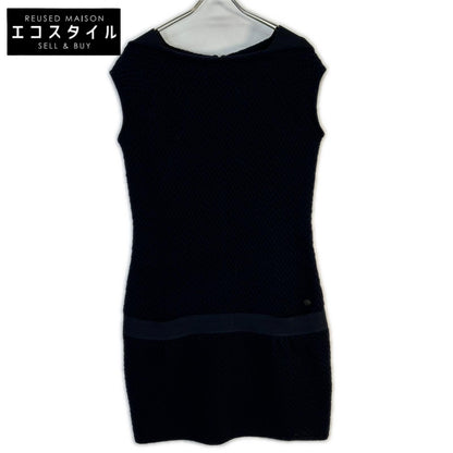 CHANEL Chanel [Domestic Authentic] P44557K04632 Coco Mark Waffle Sleeveless Dress