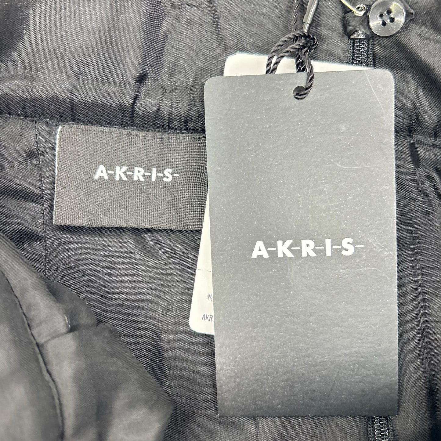 AKRIS 阿克里斯 多色羊毛拼布不对称粗花呢半身裙
