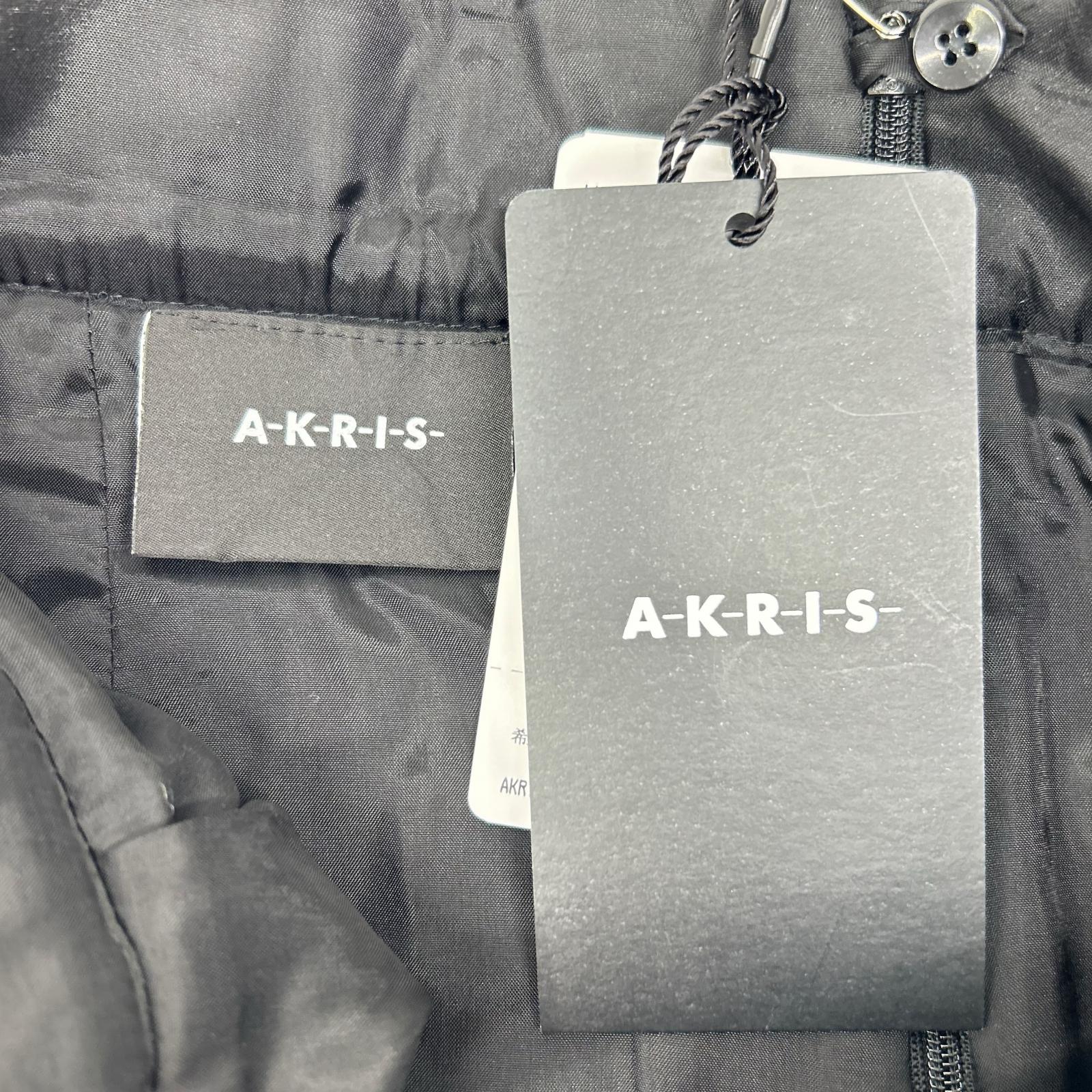 AKRIS 阿克里斯 多色羊毛拼布不对称粗花呢半身裙