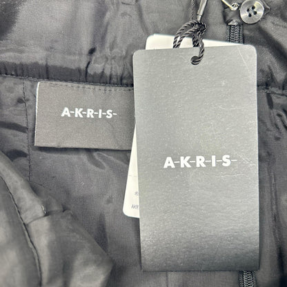 AKRIS 阿克里斯 多色羊毛拼布不对称粗花呢半身裙