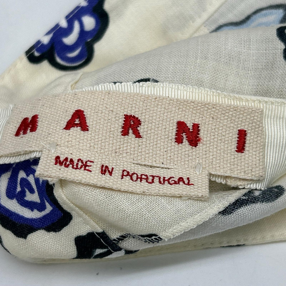 MARNI マルニ GOMA0288V0 20年 アイボリー リネン100 フラワープリントタックスカート スカート