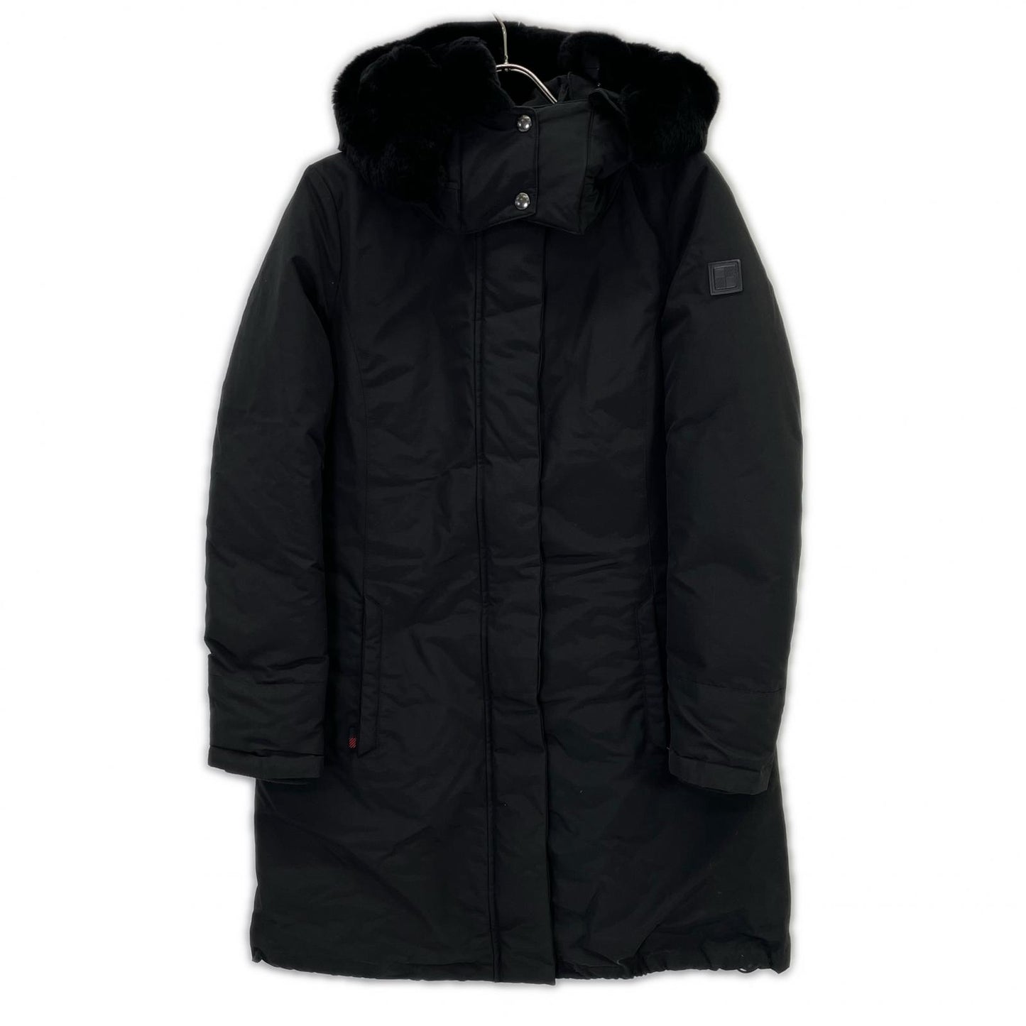 WOOLRICH ウールリッチ WWCPS2807 ブラック BOW BRIDGE/ボウブリッジ ラビットファー フーデッドダウンコート ジャケット