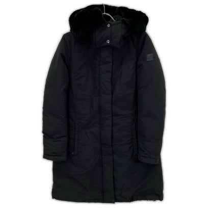 WOOLRICH ウールリッチ WWCPS2807 ブラック BOW BRIDGE/ボウブリッジ ラビットファー フーデッドダウンコート ジャケット