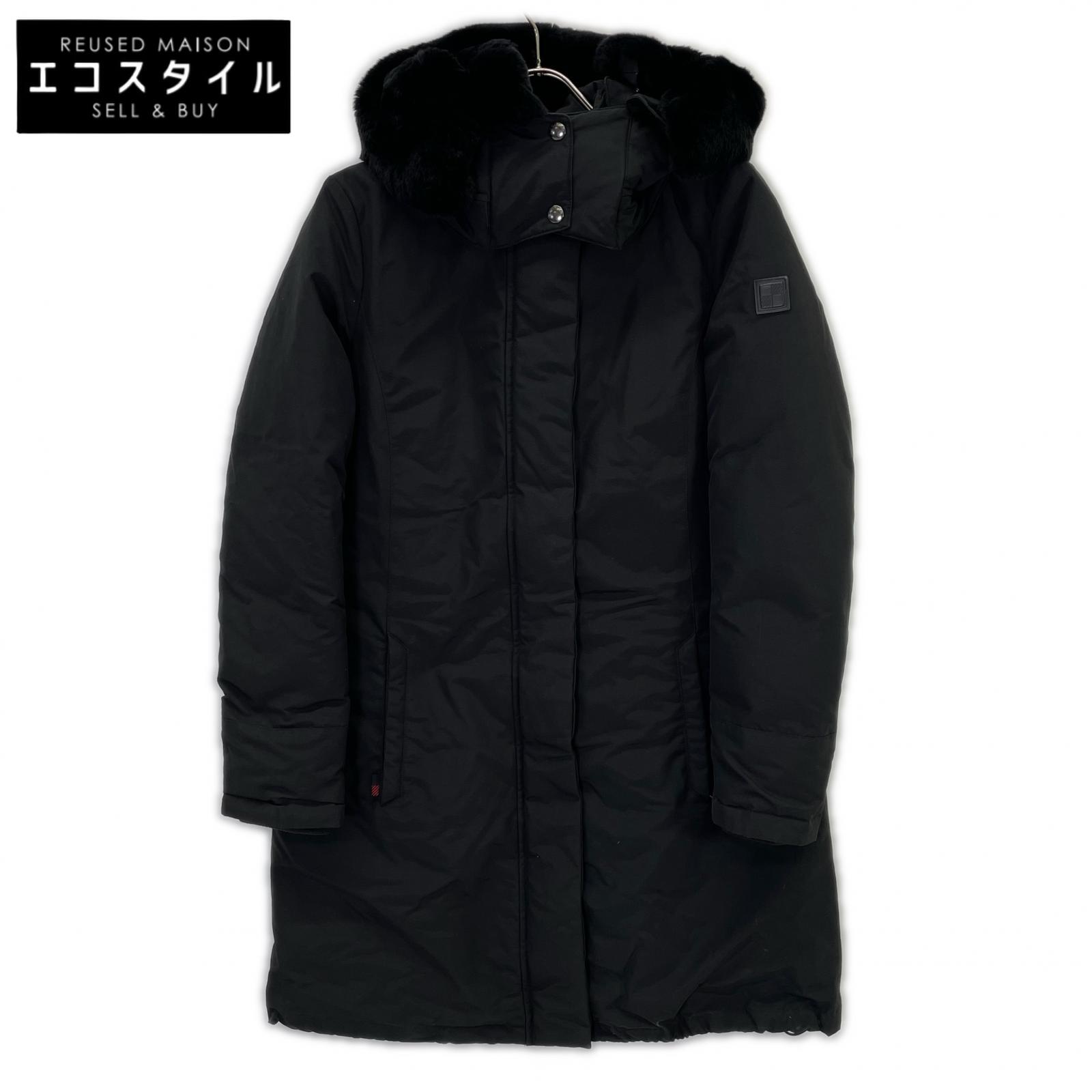 WOOLRICH ウールリッチ WWCPS2807 ブラック BOW BRIDGE/ボウブリッジ ラビットファー フーデッドダウンコート ジャケット