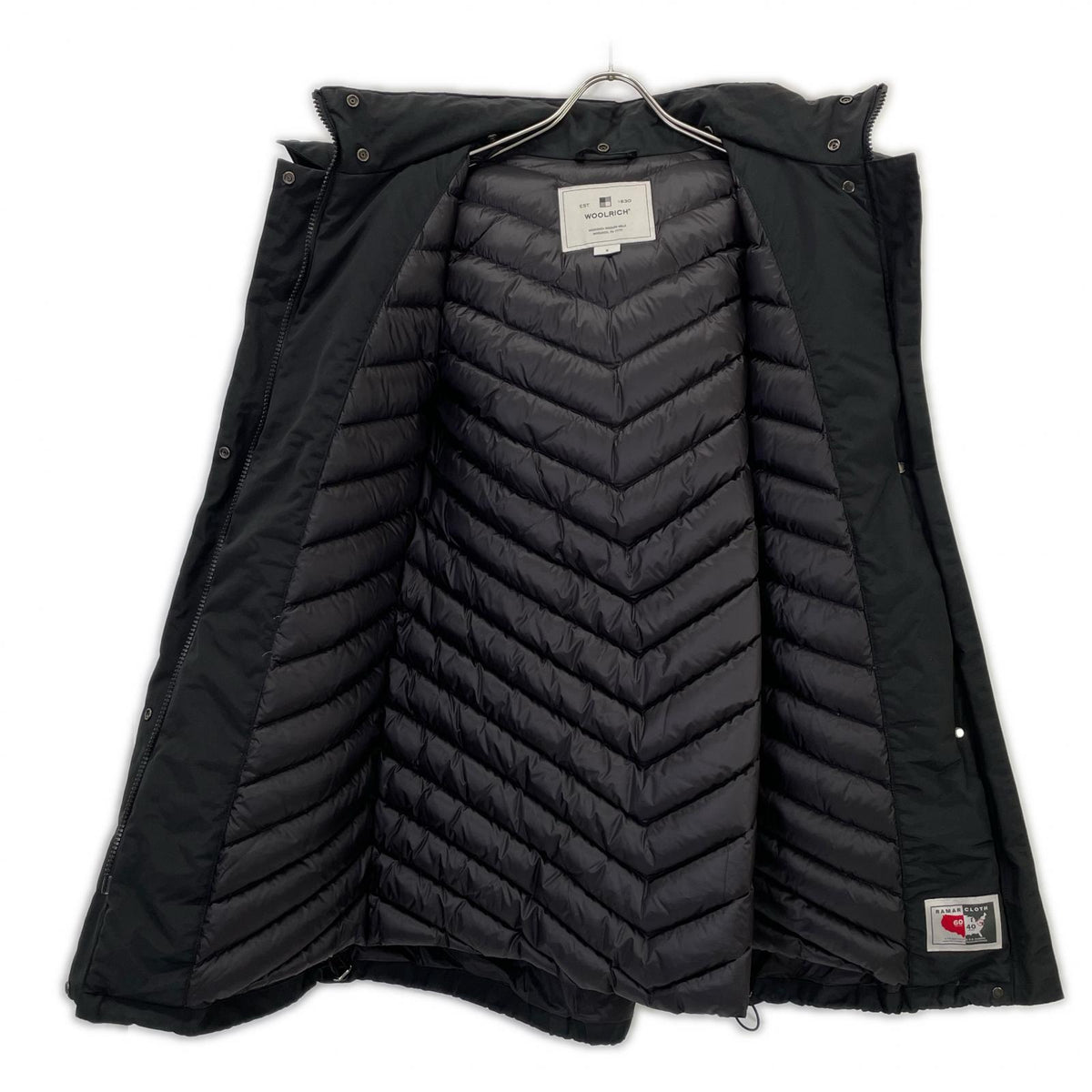 WOOLRICH ウールリッチ WWCPS2807 ブラック BOW BRIDGE/ボウブリッジ ラビットファー フーデッドダウンコート ジャケット