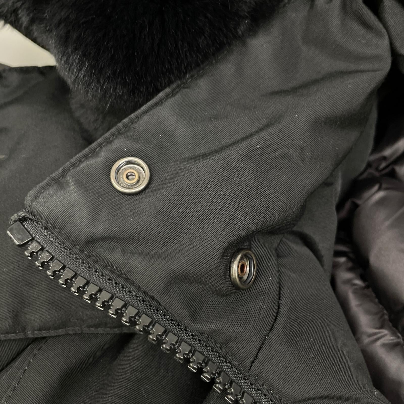 WOOLRICH ウールリッチ WWCPS2807 ブラック BOW BRIDGE/ボウブリッジ ラビットファー フーデッドダウンコート ジャケット