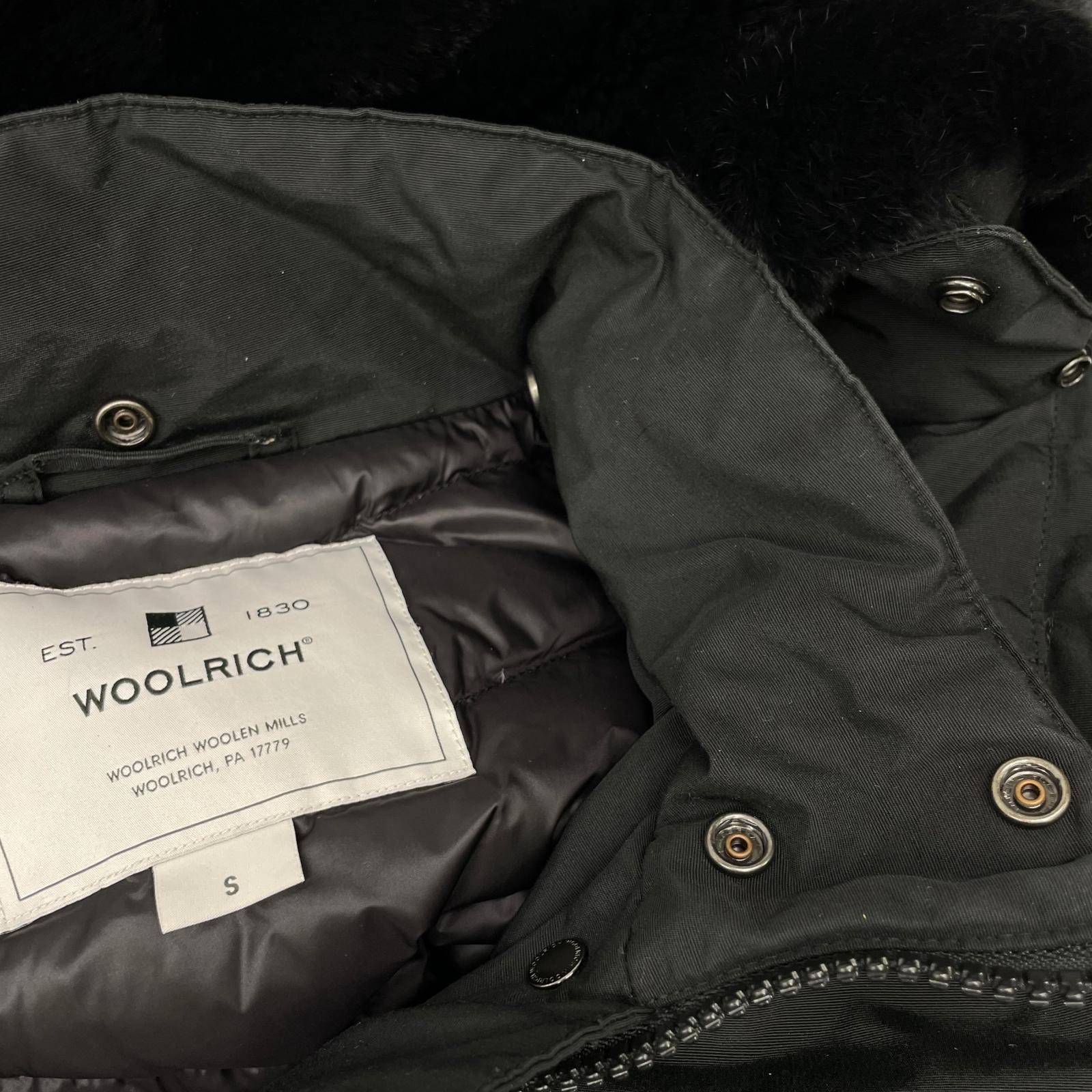 WOOLRICH ウールリッチ WWCPS2807 ブラック BOW BRIDGE/ボウブリッジ ラビットファー フーデッドダウンコート ジャケット