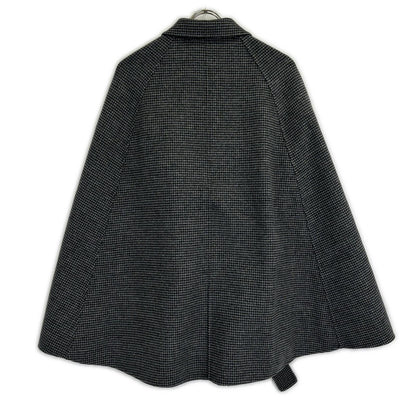UNITED ARROWS ユナイテッドアローズ 1525-1-994801 ブラック ハウンドトゥース ベルト リバーケープコート コート