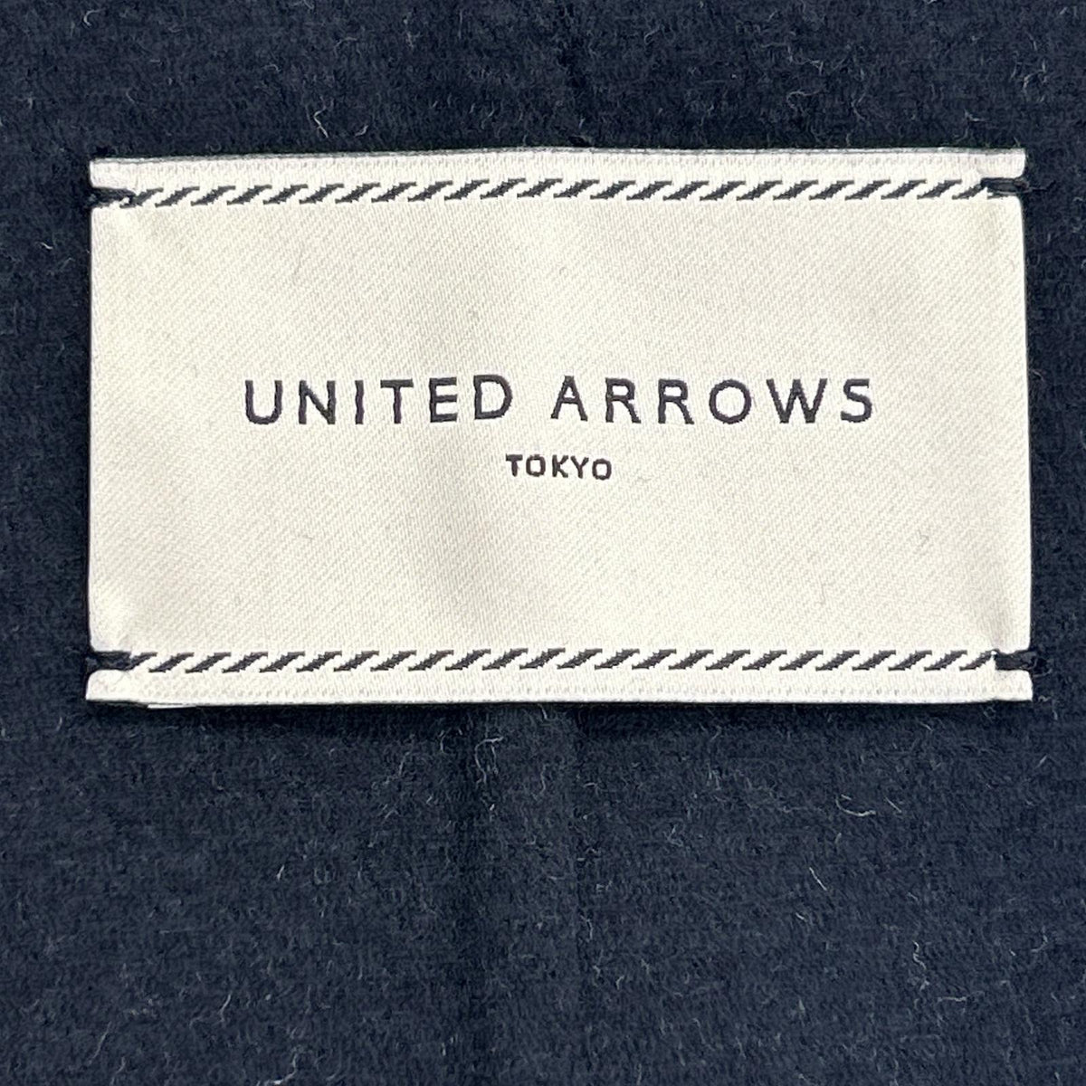 UNITED ARROWS ユナイテッドアローズ 1525-1-994801 ブラック ハウンドトゥース ベルト リバーケープコート コート