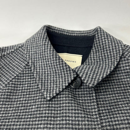 UNITED ARROWS ユナイテッドアローズ 1525-1-994801 ブラック ハウンドトゥース ベルト リバーケープコート コート
