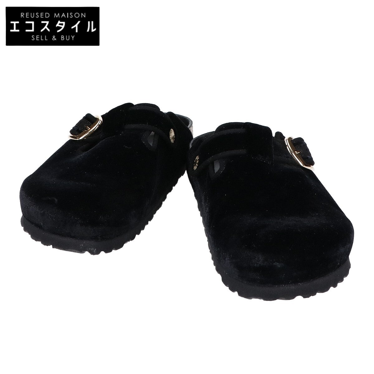 BIRKENSTOCK ビルケンシュトック UA別注 BOSTON ボストン ベルベット ゴールドバックル サンダル シューズ