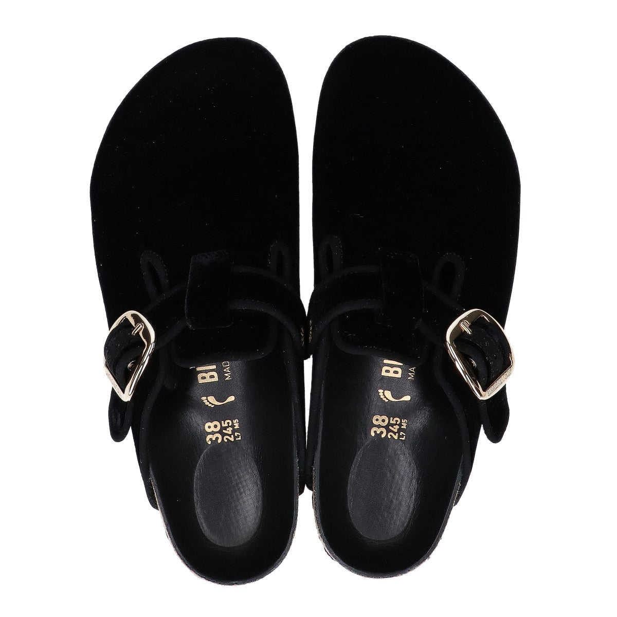 BIRKENSTOCK ビルケンシュトック UA別注 BOSTON ボストン ベルベット ゴールドバックル サンダル シューズ