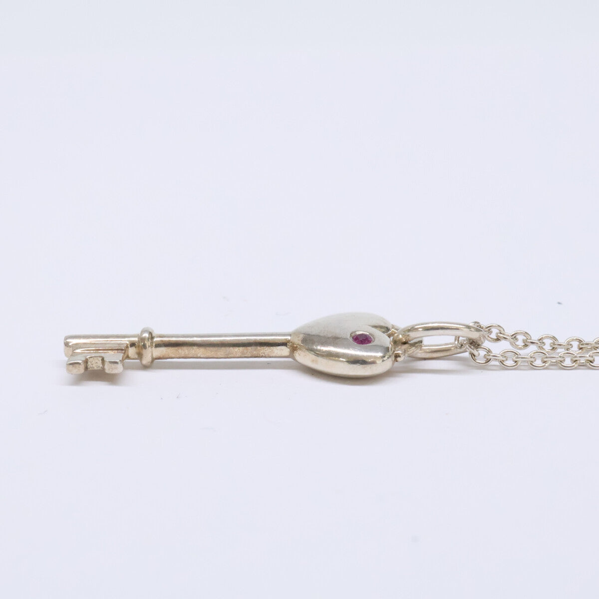 925 ｴﾙｻ･ﾍﾟﾚｯﾃｨ 1Pﾋﾟﾝｸｻﾌｧｲｱ ﾊｰﾄｷｰ ﾍﾟﾝﾀﾞﾝﾄﾈｯｸﾚｽ ネックレス レディース