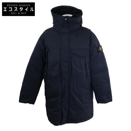 STONE ISLAND 石岛 优品 国内正规 771570821 OPAQUE NYLON TWILL DOWN-TC JACKET/指南针贴布 连帽羽绒服 夹克 L 男士