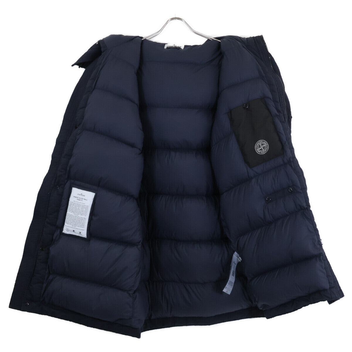 STONE ISLAND ストーンアイランド 美品 国内正規 771570821 OPAQUE NYLON TWILL DOWN-TC JACKET/コンパスパッチ フーデッドダウンジャケット ジャケット