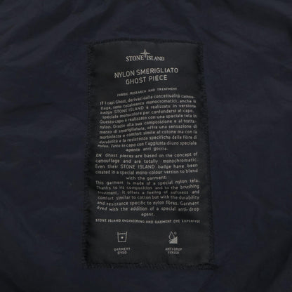 STONE ISLAND ストーンアイランド 【美品/国内正規】K1S157100014 S00F6 GHOST PIECE NYLON SMERIGLIATO ドローコード フーデッド ミディアム コート