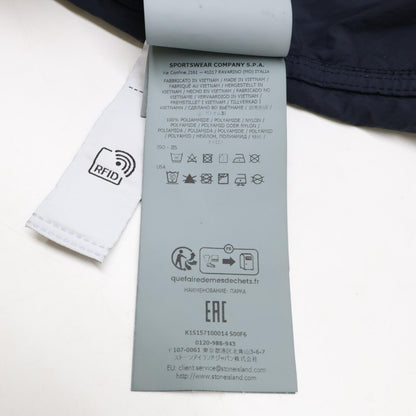 STONE ISLAND ストーンアイランド 【美品/国内正規】K1S157100014 S00F6 GHOST PIECE NYLON SMERIGLIATO ドローコード フーデッド ミディアム コート