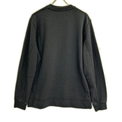 STONE ISLAND ストーンアイランド K1S156100667 S0124 ブラック コットン混 ロゴ刺繍 クルーネックスウェットプルオーバー トップス
