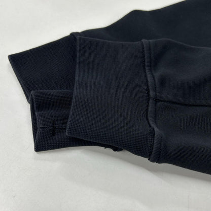 STONE ISLAND ストーンアイランド K1S156100667 S0124 ブラック コットン混 ロゴ刺繍 クルーネックスウェットプルオーバー トップス