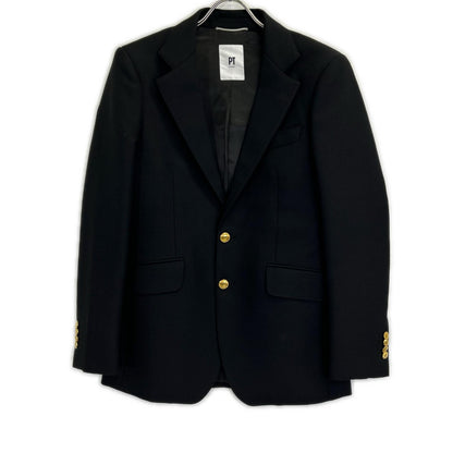 PT TORINO TL3FMP010LAC Black Wool Gold Button Single Jacket
