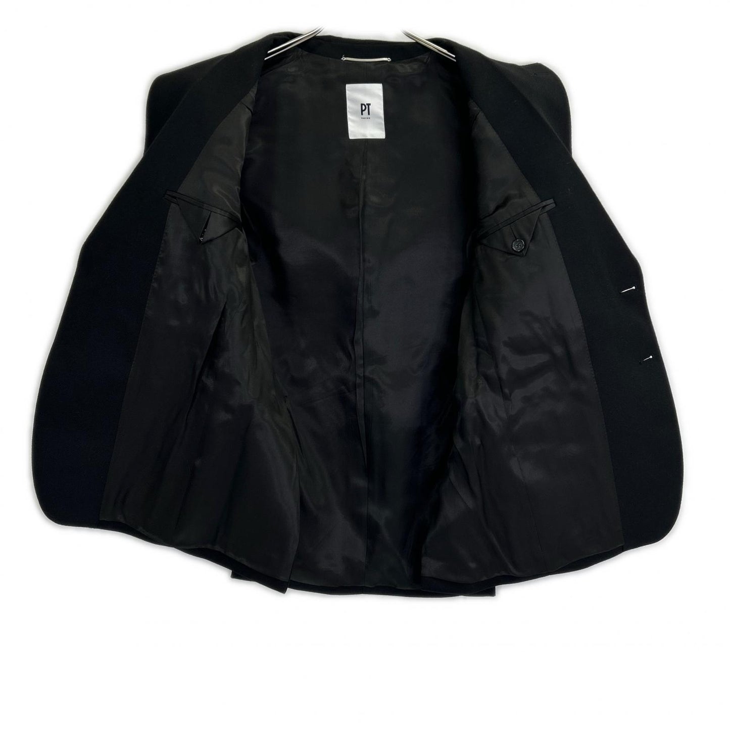 PT TORINO TL3FMP010LAC Black Wool Gold Button Single Jacket