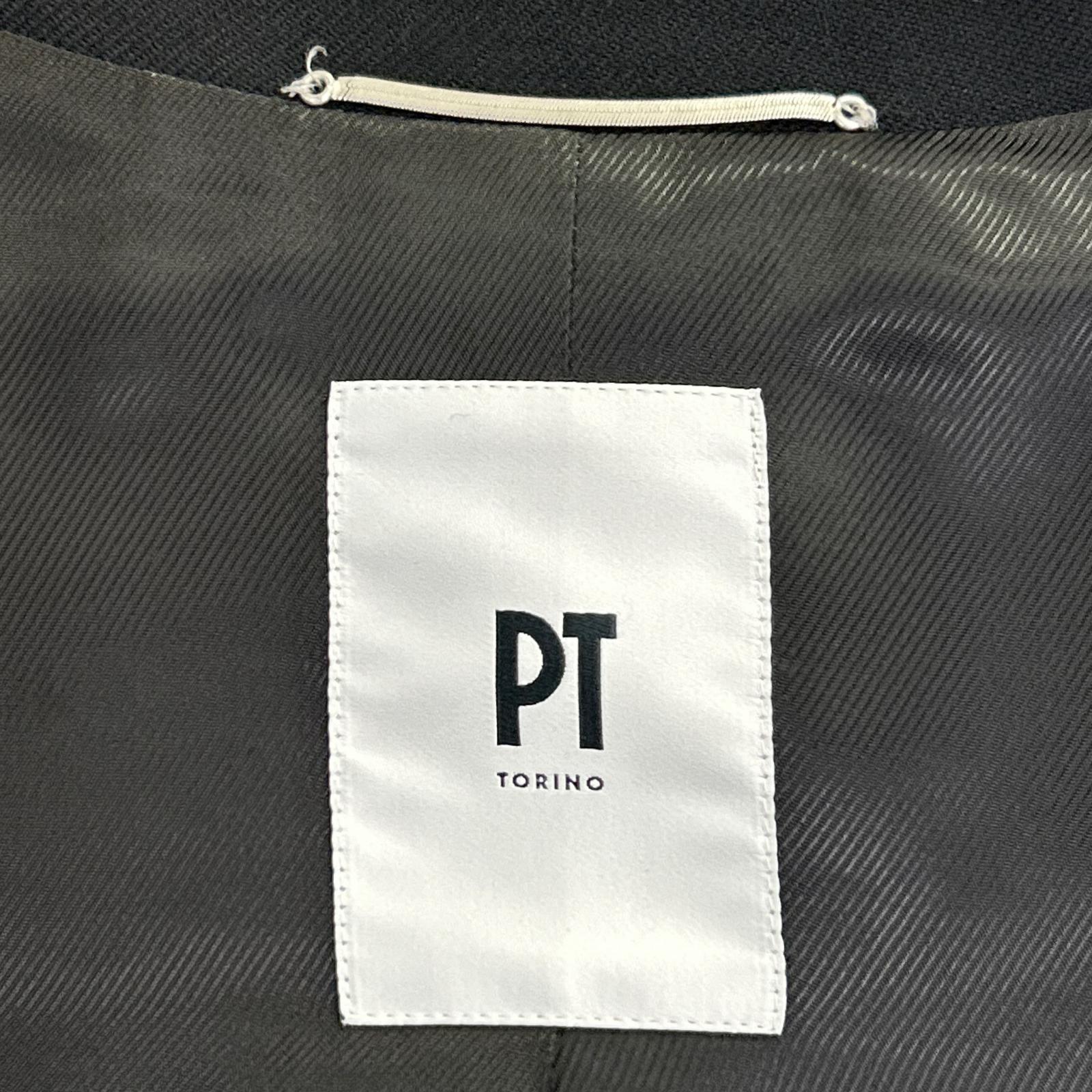 PT TORINO TL3FMP010LAC Black Wool Gold Button Single Jacket