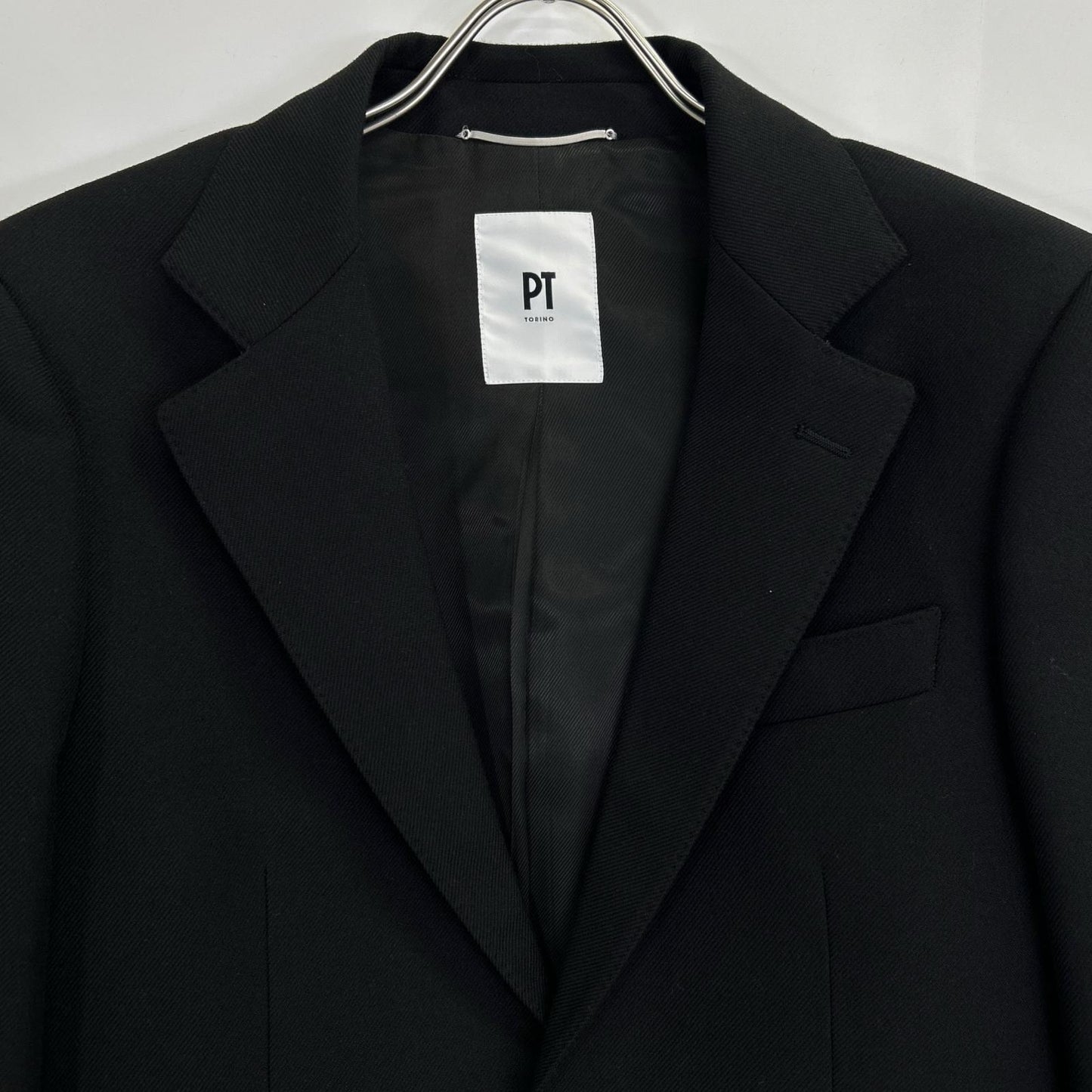 PT TORINO TL3FMP010LAC Black Wool Gold Button Single Jacket