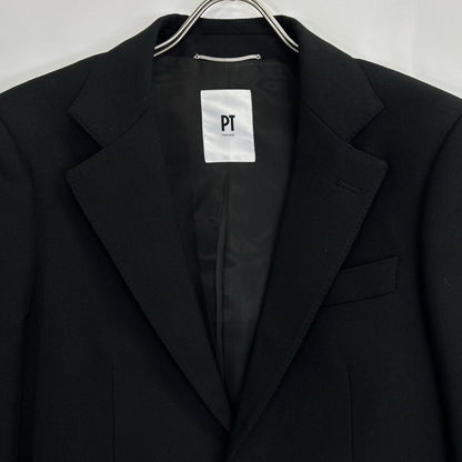 PT TORINO TL3FMP010LAC Black Wool Gold Button Single Jacket
