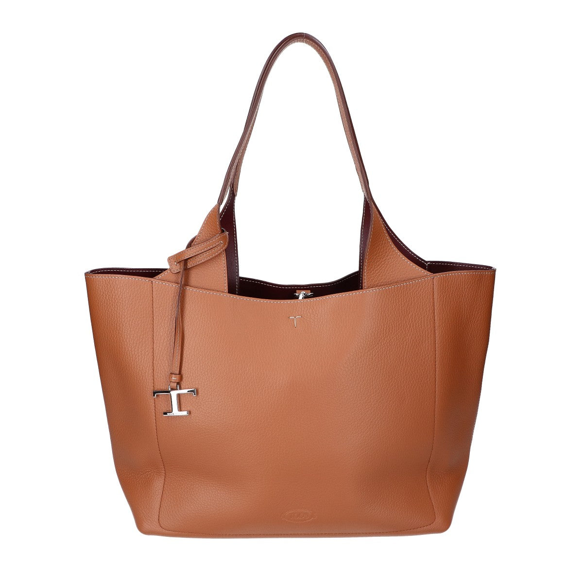 TOD'S トッズ 【美品】XBWAPAP0300QRI9P13 T タイムレス レザー トートバッグ
