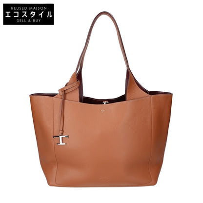 TOD'S トッズ 【美品】XBWAPAP0300QRI9P13 T タイムレス レザー トートバッグ