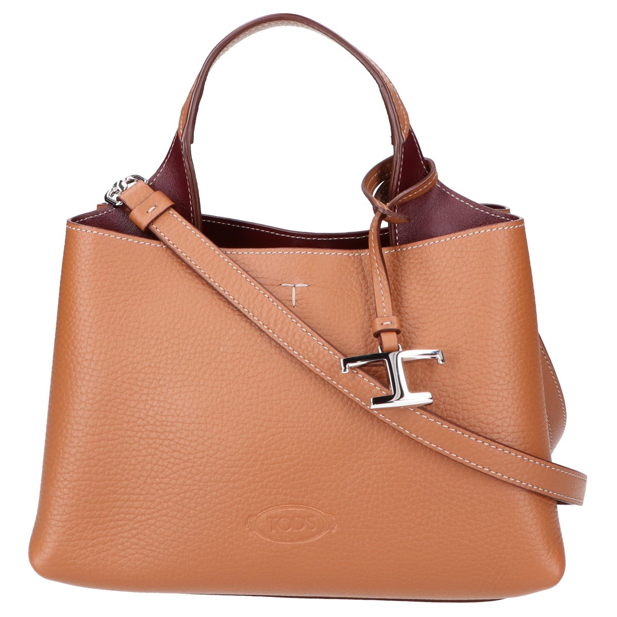 TOD'S トッズ 【美品】XBWAPAEL000QRI9P13 T タイムレス レザーバッグ マイクロ 2WAYショルダー ハンドバッグ