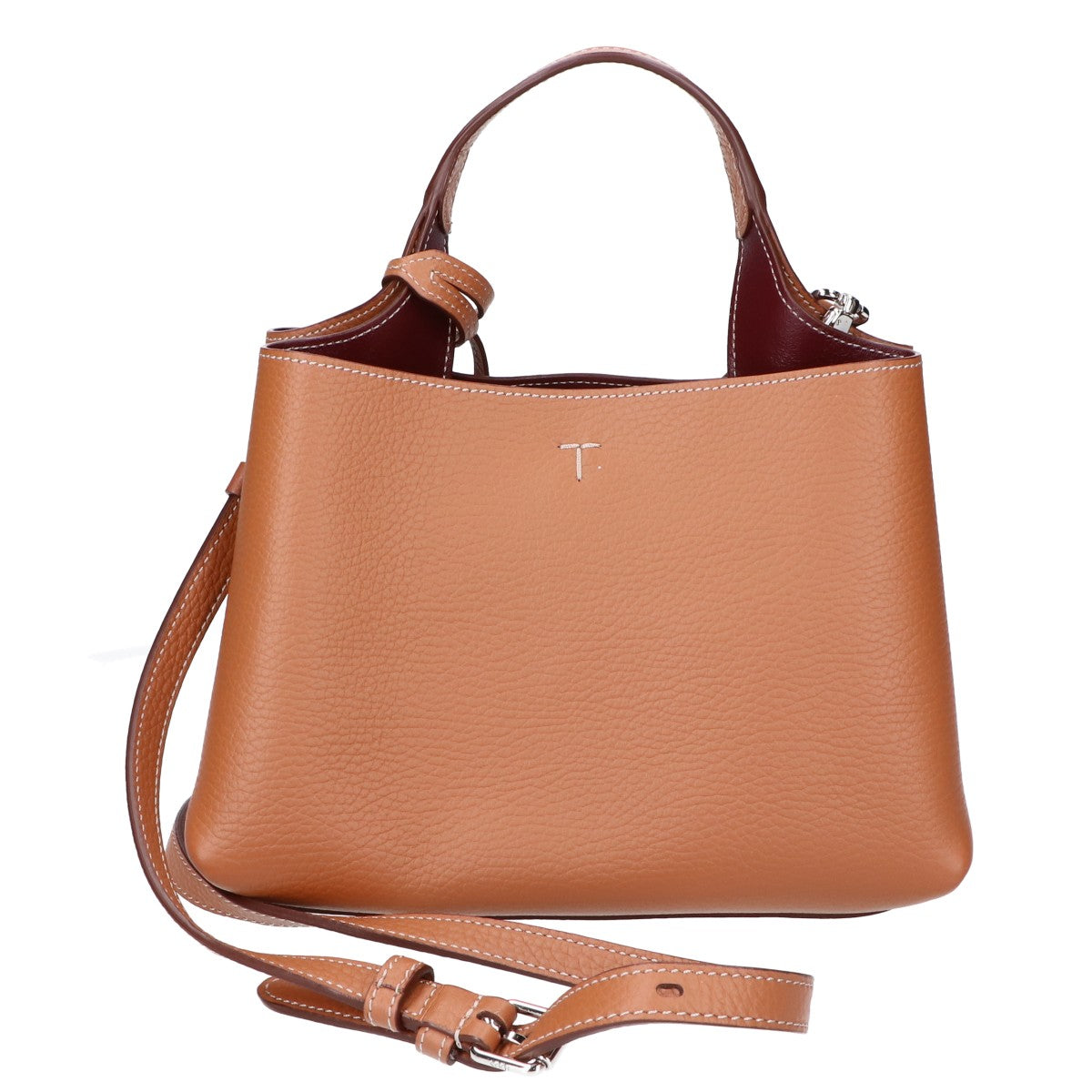 TOD'S トッズ 【美品】XBWAPAEL000QRI9P13 T タイムレス レザーバッグ マイクロ 2WAYショルダー ハンドバッグ