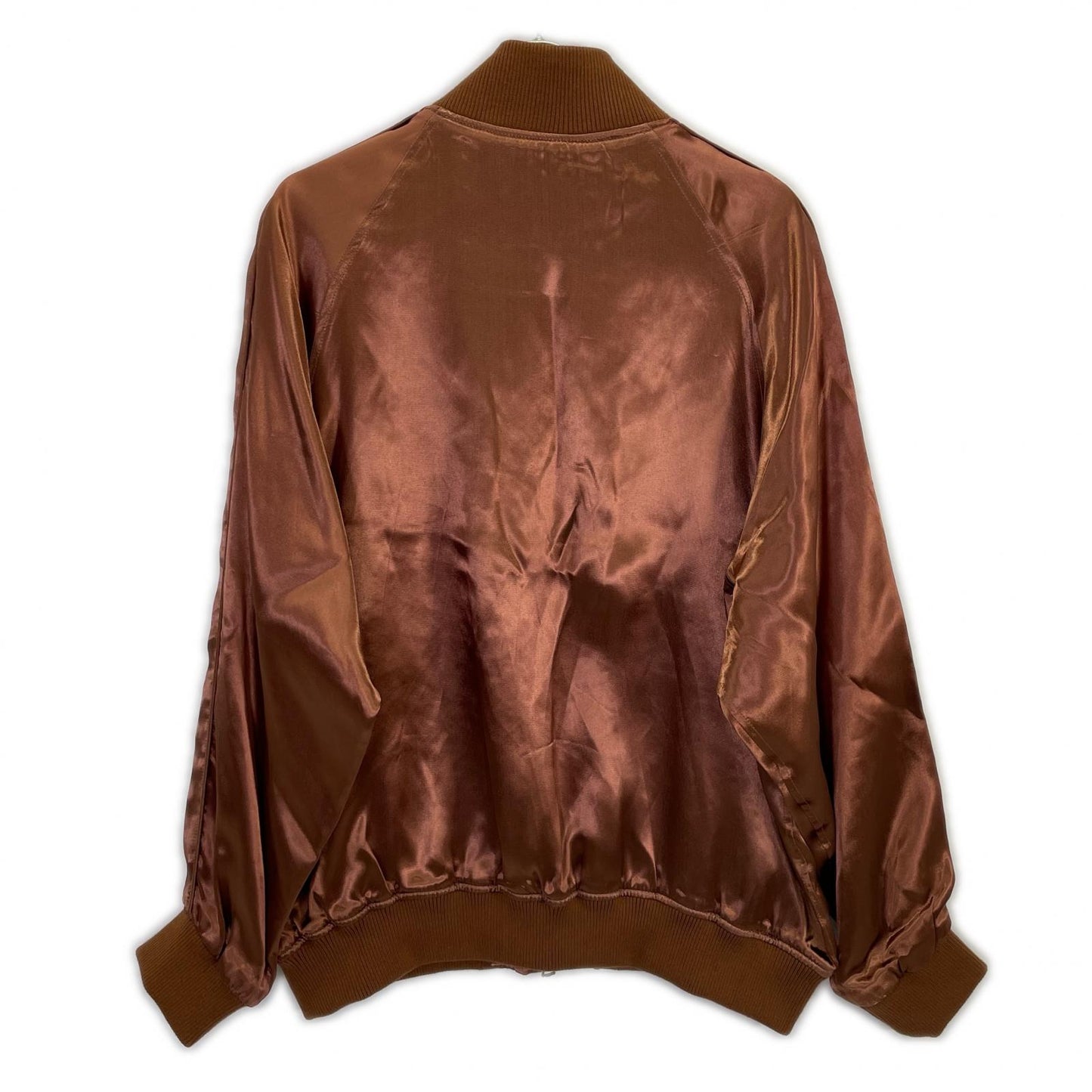 COUTURE D'ADAM クチュールドアダム 24AW-104 棕色 粘胶纤维 徽章刺绣 飞行夹克/缎面夹克 夹克
