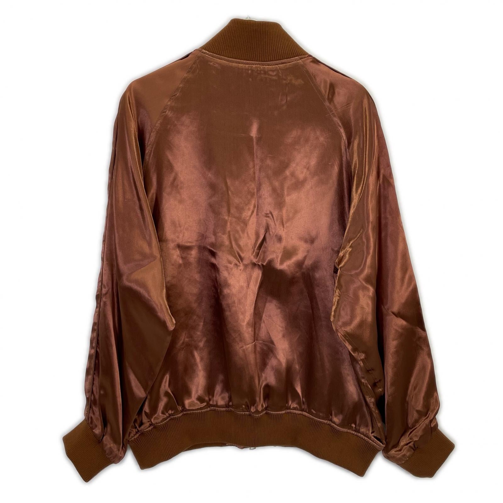 COUTURE D'ADAM クチュールドアダム 24AW-104 棕色 粘胶纤维 徽章刺绣 飞行夹克/缎面夹克 夹克