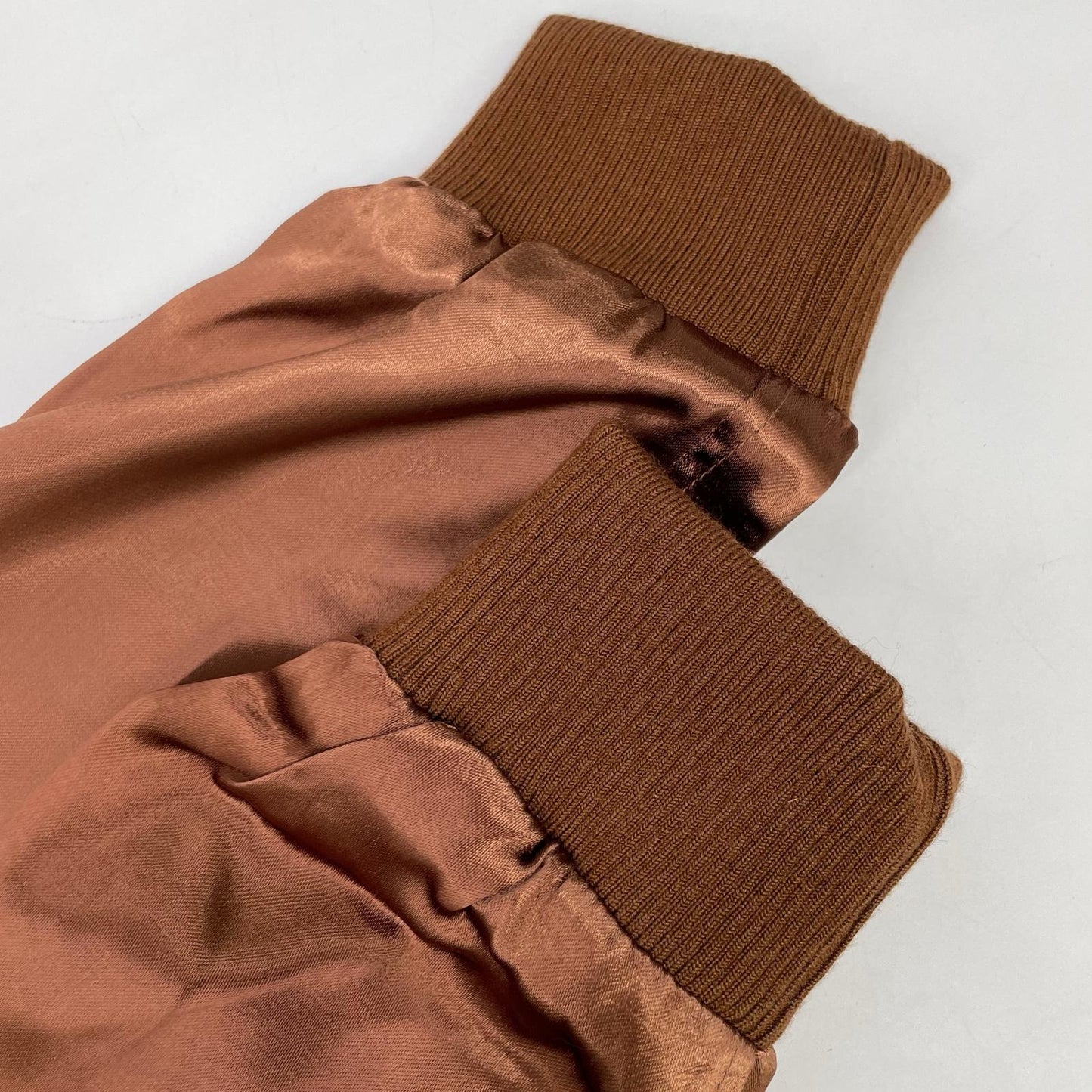 COUTURE D'ADAM クチュールドアダム 24AW-104 棕色 粘胶纤维 徽章刺绣 飞行夹克/缎面夹克 夹克